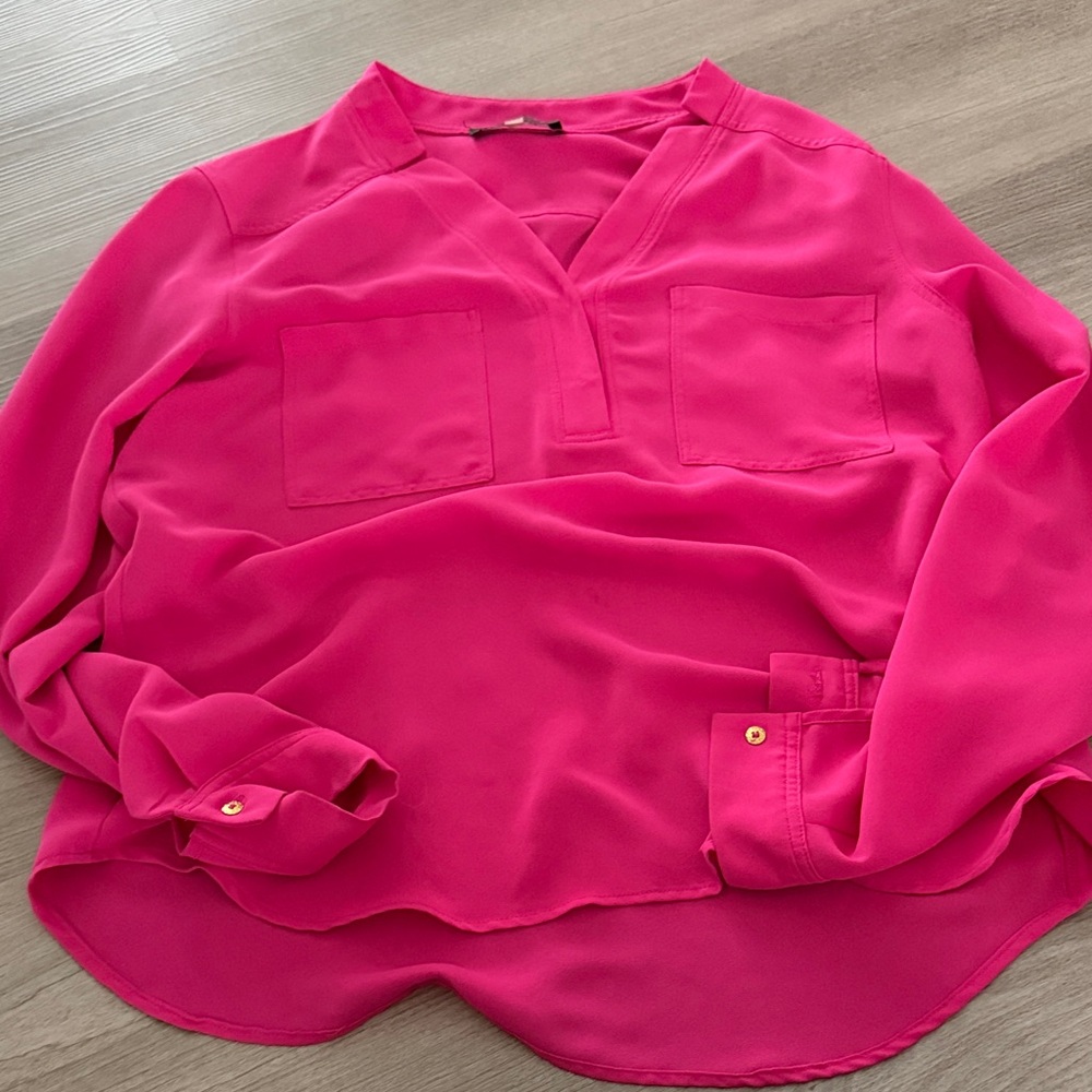 Nine West Fuchsia Blouse
